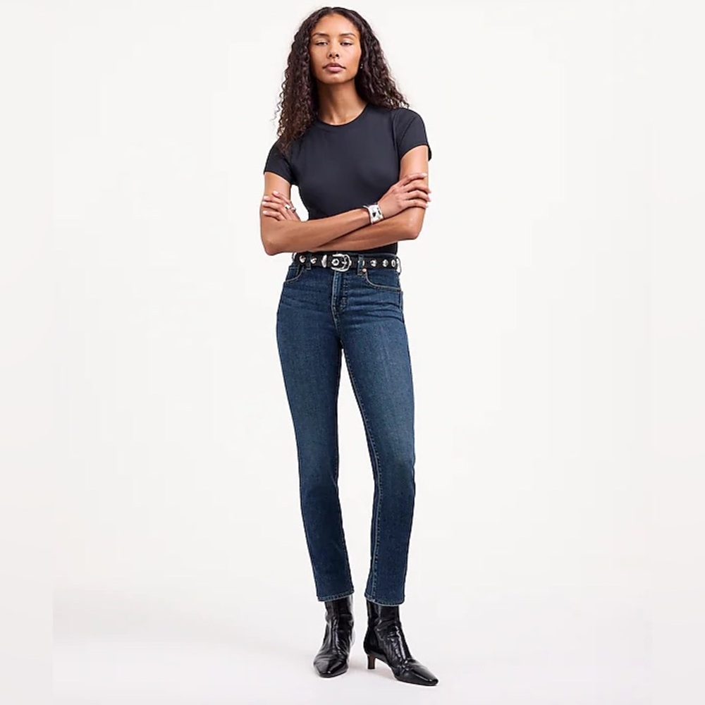 Madewell 9” Midrise Skinny stretchy Jeans dark wash